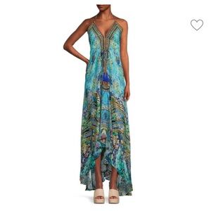 Worn once LA MODA CLOTHING
Print Halterneck Coverup Dress S/M